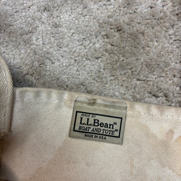 Vintage 90s LL Bean Boat And Tote Bag 13"x22" Armenia Turkey - Picture 8 of 14